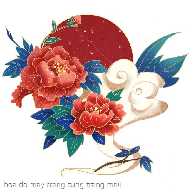 hoa do may trang cung trang mau